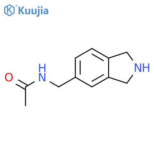 N-(2,3-dihydro-1H-isoindol-5-yl)methylacetamide structure