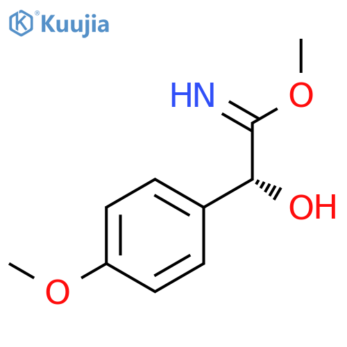 Benzeneethanimidic acid, alpha-hydroxy-4-methoxy-, methyl ester, (R)- (9CI) structure