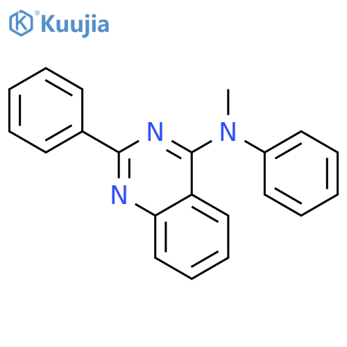 4-Quinazolinamine, N-methyl-N,2-diphenyl- structure
