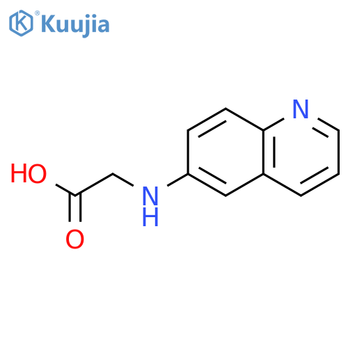 2-(quinolin-6-yl)aminoacetic acid structure