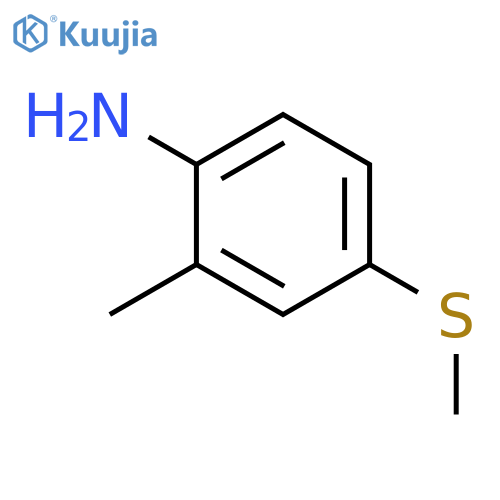 Benzenamine, 2-methyl-4-(methylthio)- structure