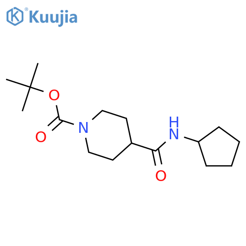 N-Cyclopentyl 1-Boc-piperidine-4-carboxamide structure