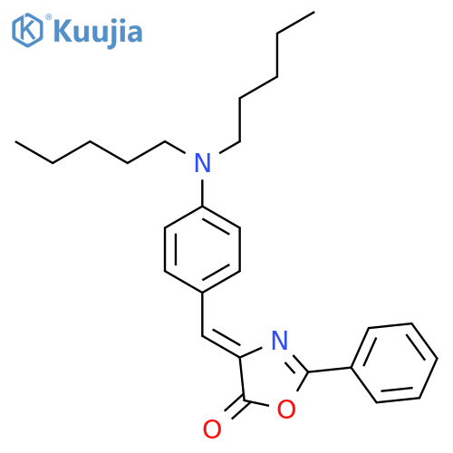 5(4H)-Oxazolone, 4-[[4-(dipentylamino)phenyl]methylene]-2-phenyl- structure