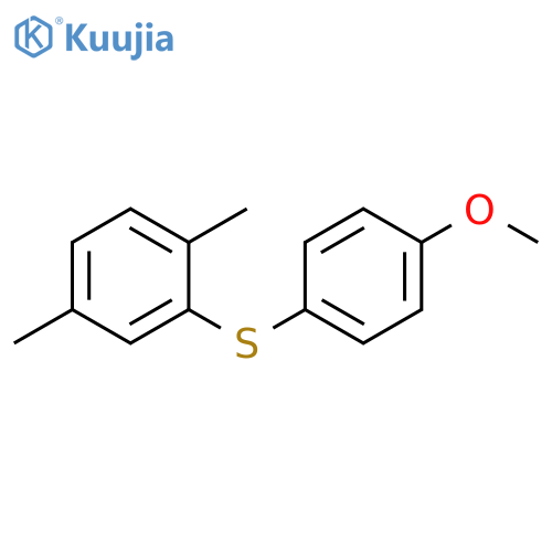 Benzene, 2-[(4-methoxyphenyl)thio]-1,4-dimethyl- structure
