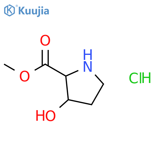 methyl (2S,3R)-3-hydroxypyrrolidine-2-carboxylate hydrochloride structure