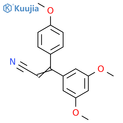 2-Propenenitrile, 3-(3,5-dimethoxyphenyl)-3-(4-methoxyphenyl)- structure