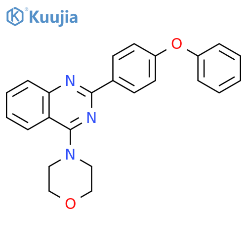 QUINAZOLINE, 4-(4-MORPHOLINYL)-2-(4-PHENOXYPHENYL)- structure
