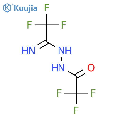 n-trifluoroacetyl-n'-(trifluoroacetimidoyl)hydrazine structure
