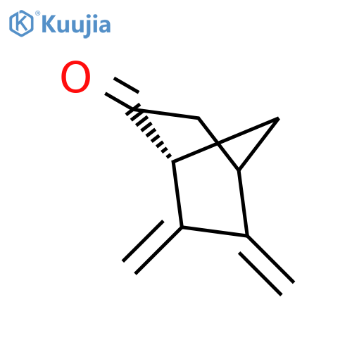 Bicyclo[2.2.1]heptan-2-one, 5,6-bis(methylene)-, (1R)- structure
