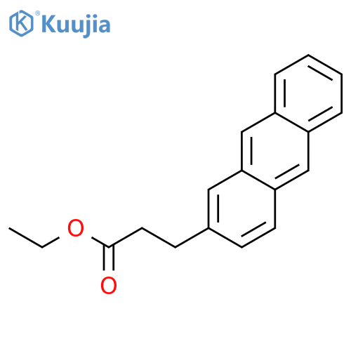 2-Anthracenepropanoic acid, ethyl ester structure