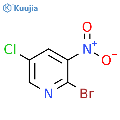 2-Bromo-5-chloro-3-nitropyridine structure