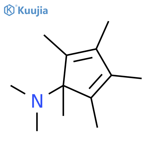2,4-Cyclopentadien-1-amine, N,N,1,2,3,4,5-heptamethyl- structure