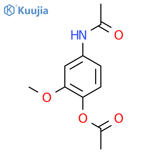 N-4-(Acetyloxy)-3-methoxyphenyl-acetamide structure