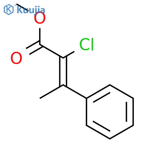 2-Butenoic acid, 2-chloro-3-phenyl-, methyl ester, (2Z)- structure