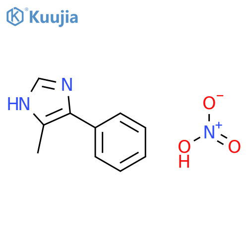 1H-Imidazole, 4-methyl-5-phenyl-, mononitrate structure