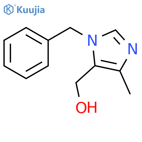 4-methyl-1-(phenylmethyl)-1H-Imidazole-5-methanol structure