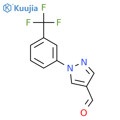 1-3-(trifluoromethyl)phenyl-1H-pyrazole-4-carbaldehyde structure