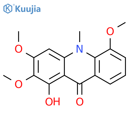 9(10H)-ACRIDINONE, 1-HYDROXY-2,3,5-TRIMETHOXY-10-METHYL- structure