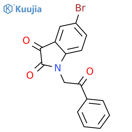 1H-Indole-2,3-dione, 5-bromo-1-(2-oxo-2-phenylethyl)- structure