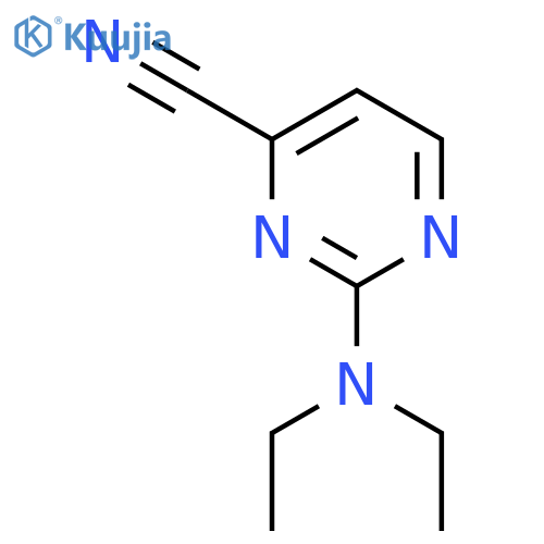 2-(Diethylamino)-4-pyrimidinecarbonitrile structure