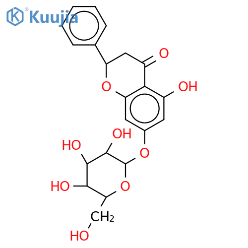 Pinocembrin-7-O-β-D-glucopyranoside structure