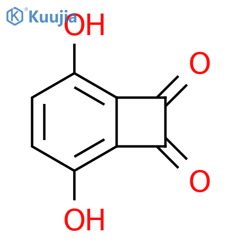 Bicyclo[4.2.0]octa-1,3,5-triene-7,8-dione, 2,5-dihydroxy- structure