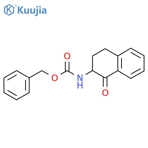 benzyl N-(1-oxo-1,2,3,4-tetrahydronaphthalen-2-yl)carbamate structure