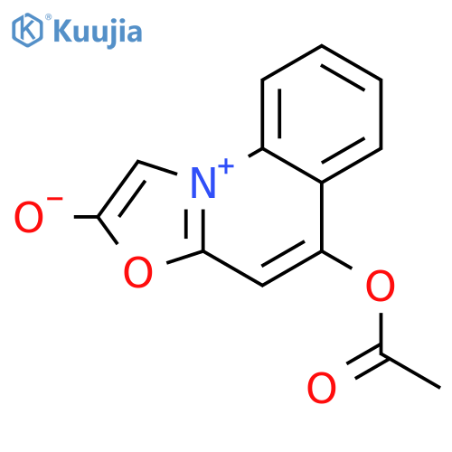 5-acetyloxy-[1,3]oxazolo[3,2-a]quinolin-10-ium-2-olate structure