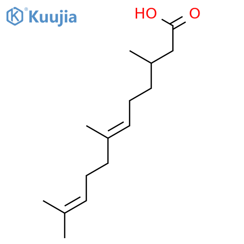 6,10-DODECADIENOIC ACID, 3,7,11-TRIMETHYL- structure