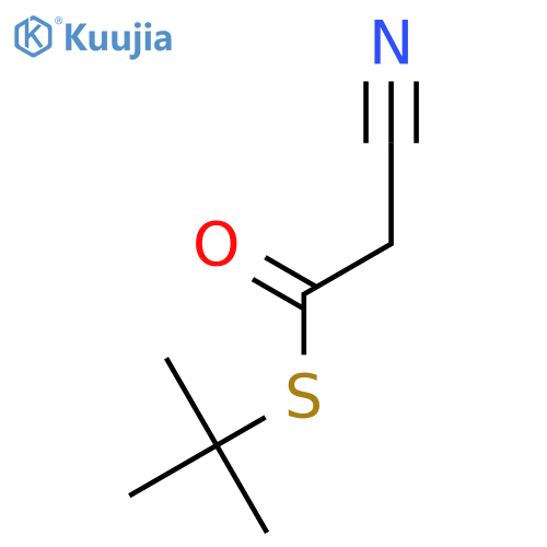 ETHANETHIOIC ACID, CYANO-, S-(1,1-DIMETHYLETHYL) ESTER structure
