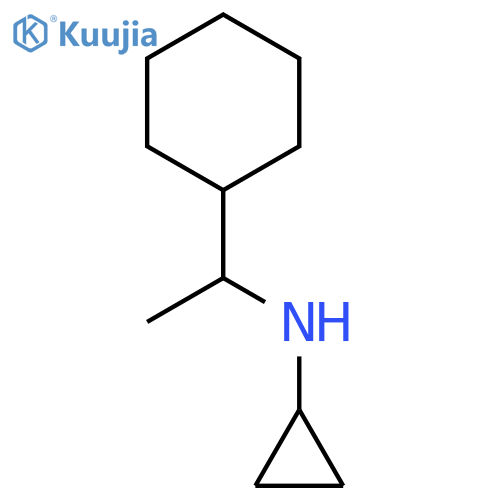 N-(1-cyclohexylethyl)cyclopropanamine structure