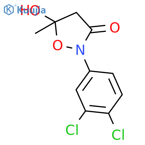 3-Isoxazolidinone, 2-(3,4-dichlorophenyl)-5-hydroxy-5-methyl- structure