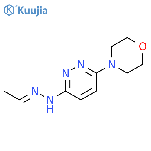 Acetaldehyde, [6-(4-morpholinyl)-3-pyridazinyl]hydrazone structure