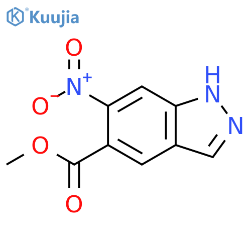 6-Nitro-1H-indazole-5-carboxylic Acid methyl ester structure