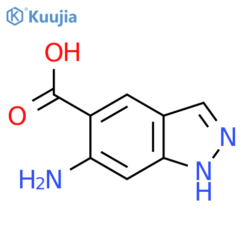 6-Amino-1H-indazole-5-carboxylic acid structure