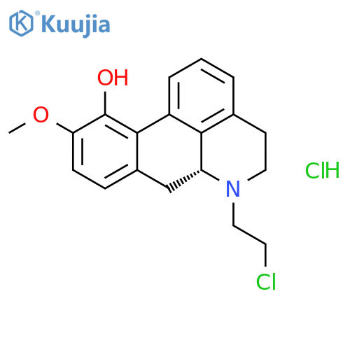 4H-Dibenzo[de,g]quinolin-11-ol,6-(2-chloroethyl)-5,6,6a,7-tetrahydro-10-methoxy-, hydrochloride, (R)- (9CI) structure