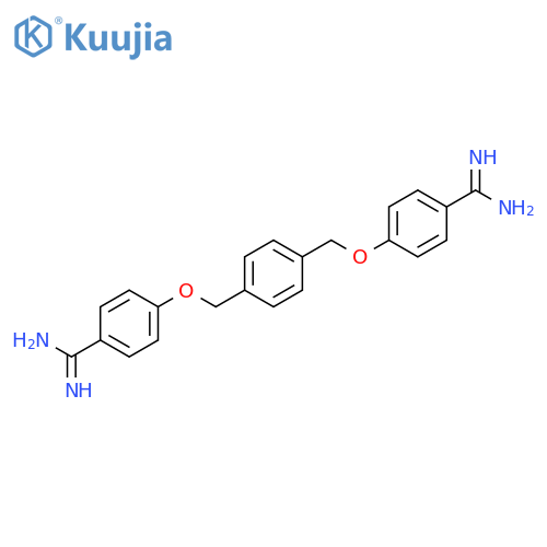 Benzenecarboximidamide, 4,4'-[1,4-phenylenebis(methyleneoxy)]bis- structure