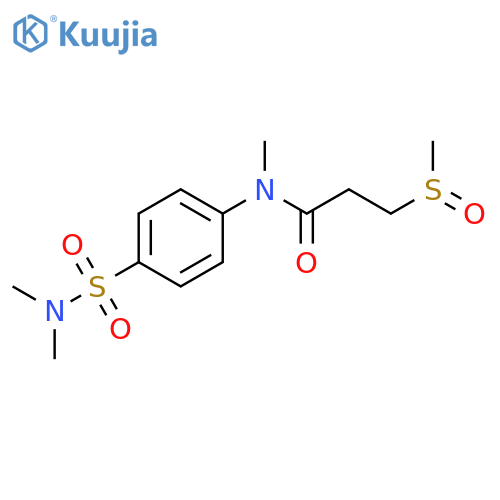 Propanamide,N-[4-[(dimethylamino)sulfonyl]phenyl]-N-methyl-3-(methylsulfinyl)- structure