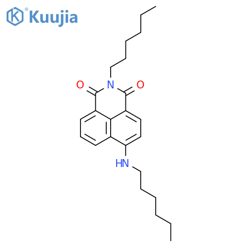 1H-Benz[de]isoquinoline-1,3(2H)-dione, 2-hexyl-6-(hexylamino)- structure