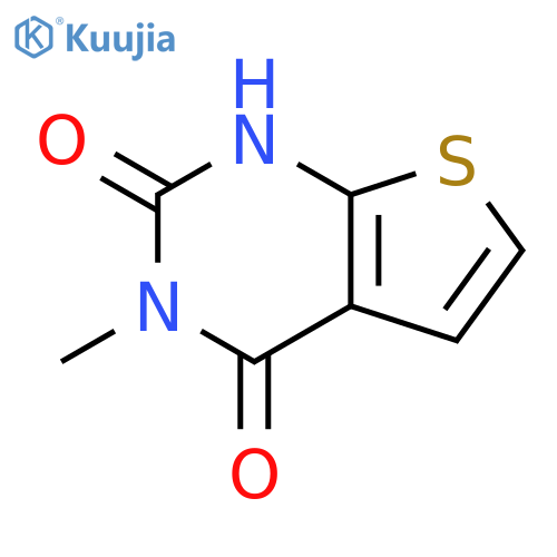 3-methyl-1H,2H,3H,4H-thieno2,3-dpyrimidine-2,4-dione structure