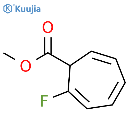 2,4,6-Cycloheptatriene-1-carboxylic acid, 2-fluoro-, methyl ester structure