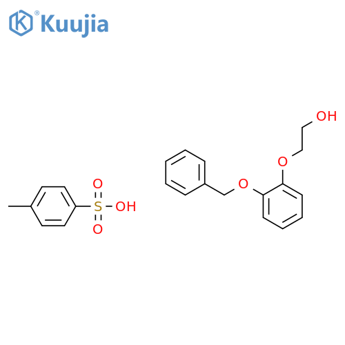 Ethanol, 2-[2-(phenylmethoxy)phenoxy]-, 4-methylbenzenesulfonate structure