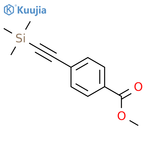 Methyl 4-((trimethylsilyl)ethynyl)benzoate structure