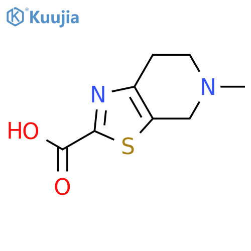 5-methyl-4H,5H,6H,7H-[1,3]thiazolo[5,4-c]pyridine-2-carboxylic acid structure