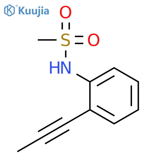 Methanesulfonamide, N-[2-(1-propynyl)phenyl]- structure