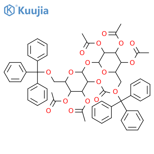 α,α-Trehalose; 6,6'-Ditrityl, hexa-Ac structure
