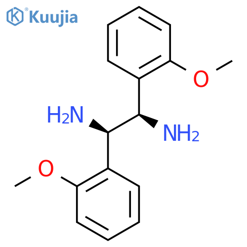 1,2-Ethanediamine, 1,2-bis(2-methoxyphenyl)-, (1R,2R)- structure