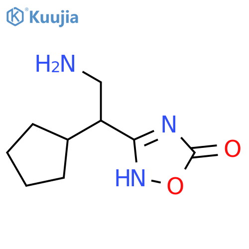 1,2,4-Oxadiazol-5(2H)-one,3-(2-amino-1-cyclopentylethyl)- structure