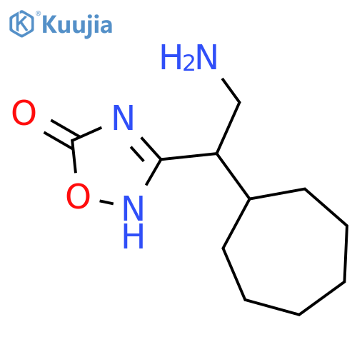 1,2,4-Oxadiazol-5(2H)-one, 3-(2-amino-1-cycloheptylethyl)- structure