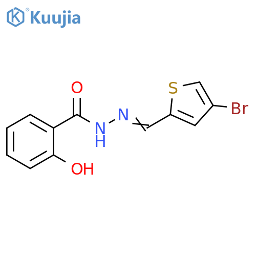 N'-(1E)-(4-bromothiophen-2-yl)methylidene-2-hydroxybenzohydrazide structure